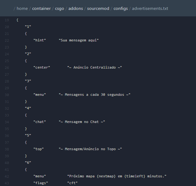 CSGO Plugin: Mensagens/Anúncios Automáticos — imagem 1 do tutorial